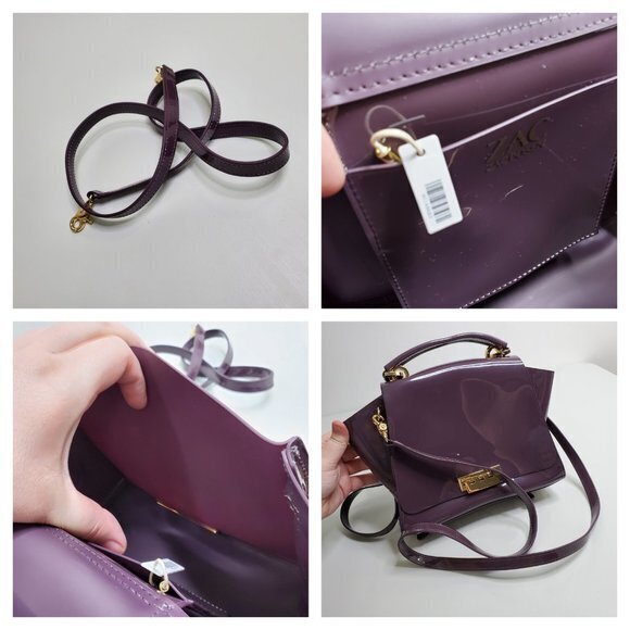 Zac Posen Eartha Iconic‎ Backpack Purse Purple Pate main image 4